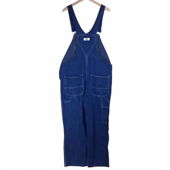 LIBERTY Overalls Carpenter Long Pants Bib Denim Work Ranch Farm Outdoor Size 42 - Picture 4 of 13